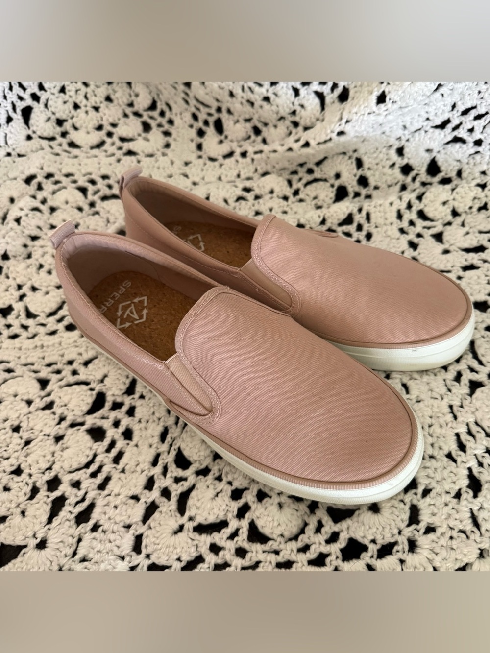 Sperry Slip-On Sneakers in Dusty Rose